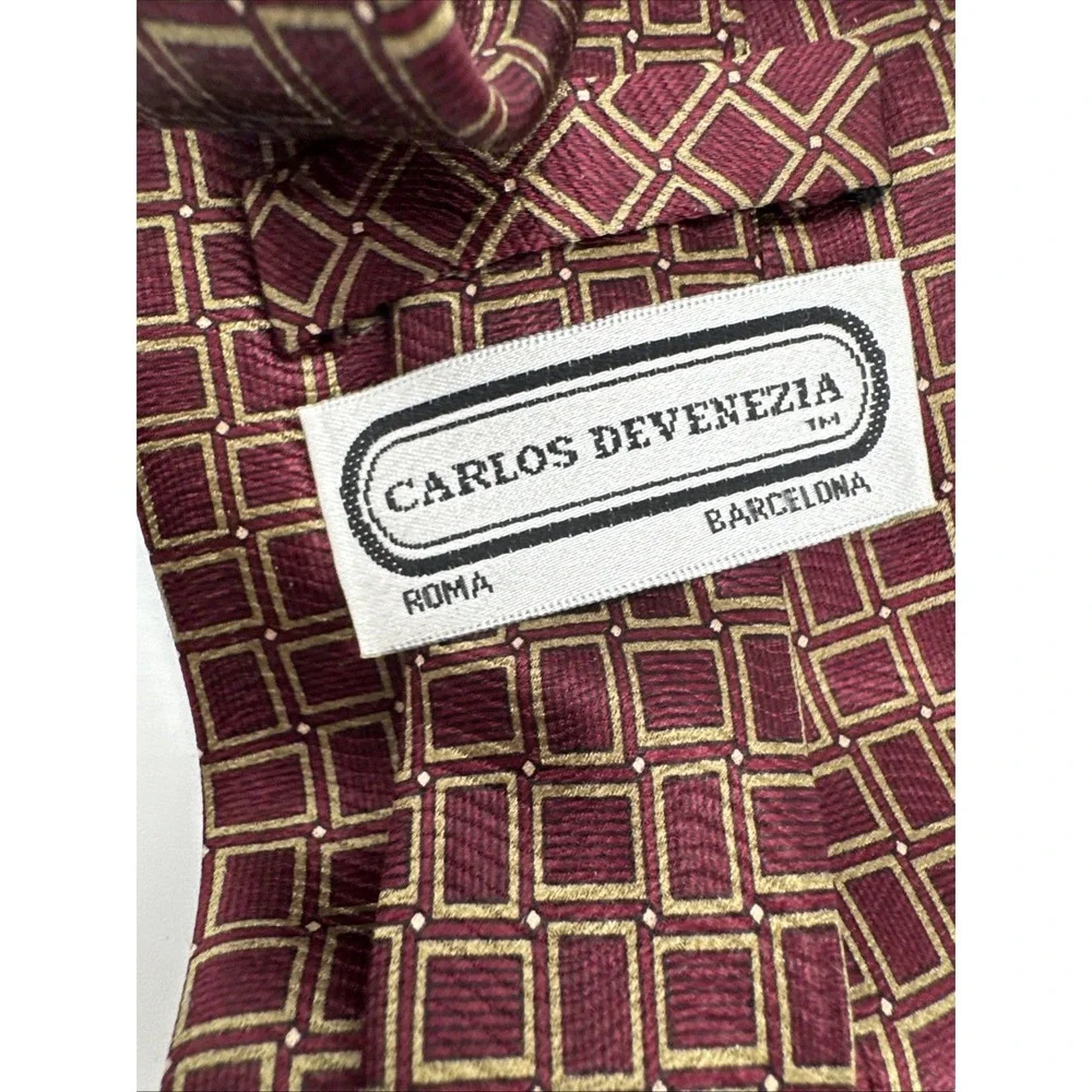 CARLOS DEVENEZIA Men's 100% Silk 58